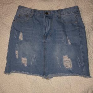 jean skirt